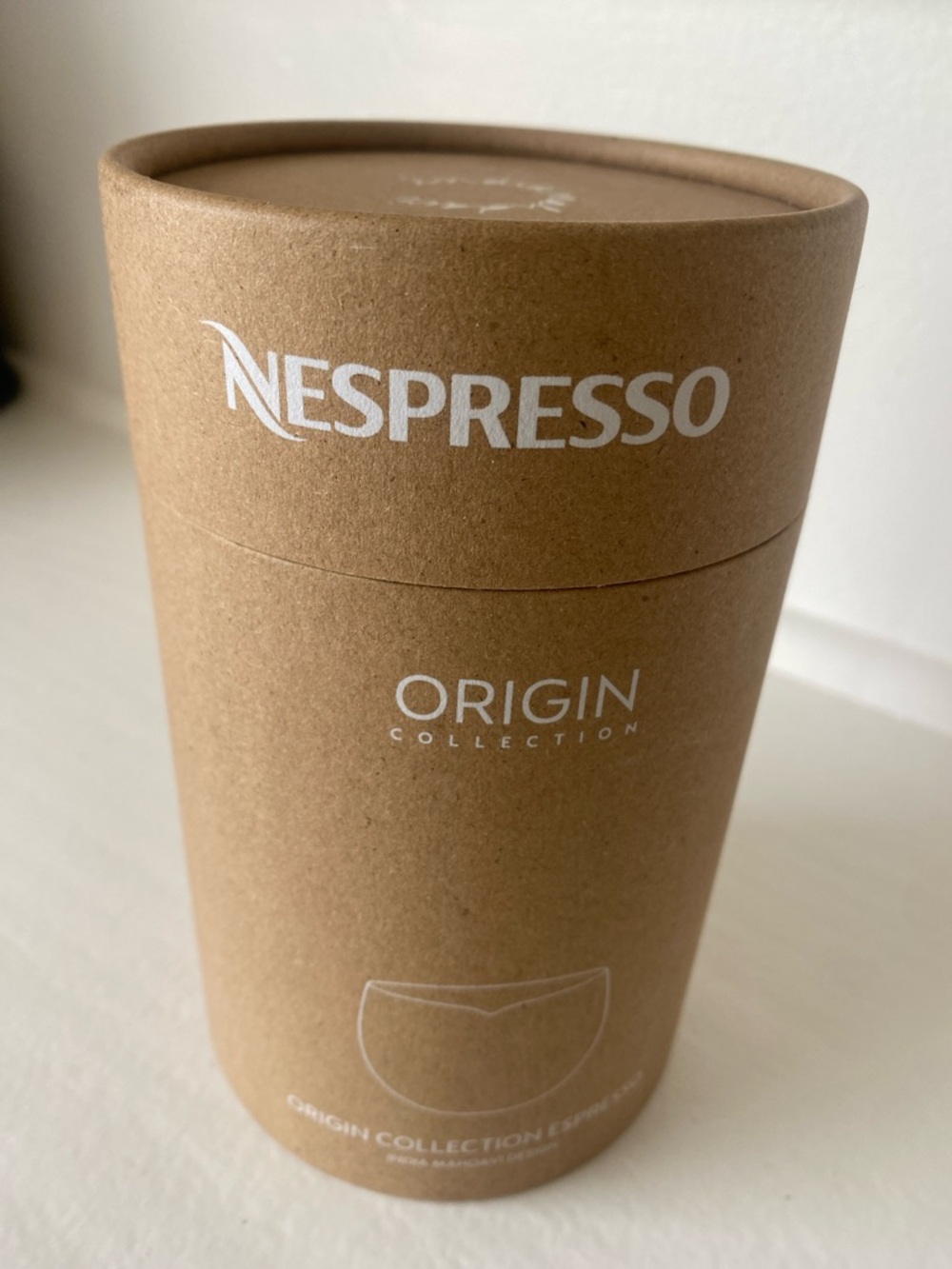 Nespresso Kraft Brown Origin Collection espresso cups. India mahdavi design.